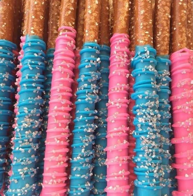 12ct CHOCOLATE DIPPED PRETZEL RODS